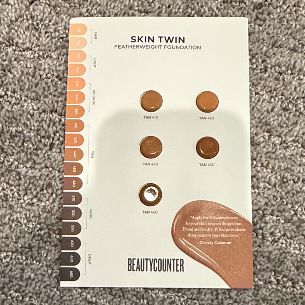 Beautycounter Skin Twin Foundation - Tan Collection